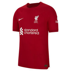 Nike Liverpool FC Mens 2022/23 Authentic Home Jersey Red S, Red, rebel_hi-res