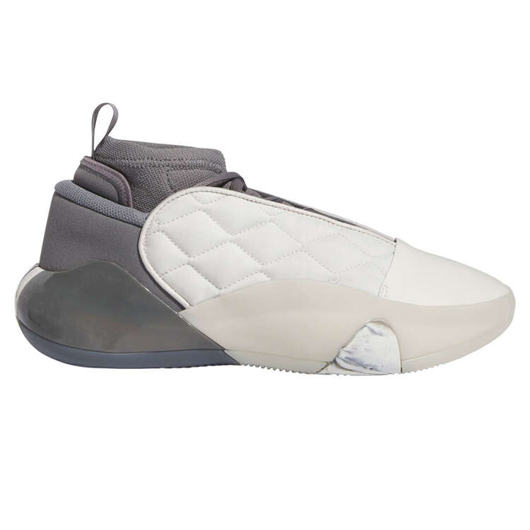 adidas Harden Volume 7 Basketball Shoes Grey/White US Mens 7 / Womens 8, Grey/White, rebel_hi-res