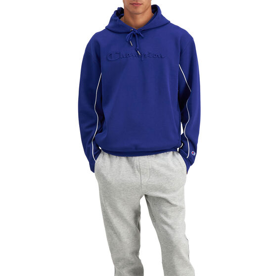 Champion Mens Rochester Tech Athletic Hoodie, Blue, rebel_hi-res