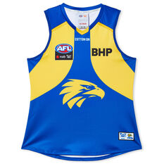 West Coast Eagles 2022 Womens AFLW Guernsey Blue/Yellow S, Blue/Yellow, rebel_hi-res