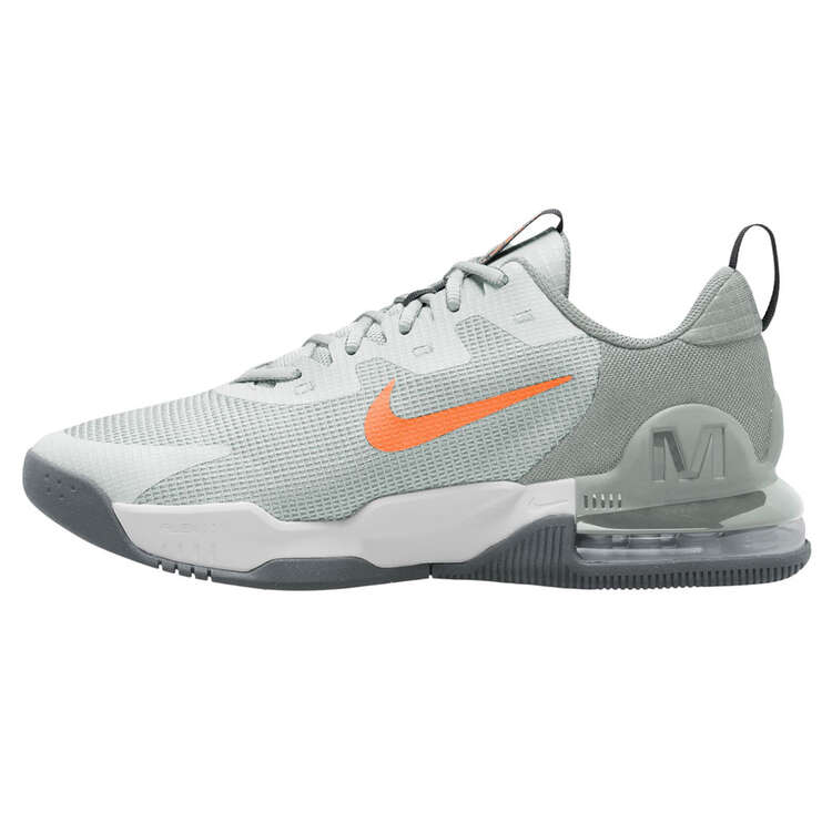 Nike Air Max Alpha Trainer 5 Mens Training Shoes Grey/Orange US 7, Grey/Orange, rebel_hi-res