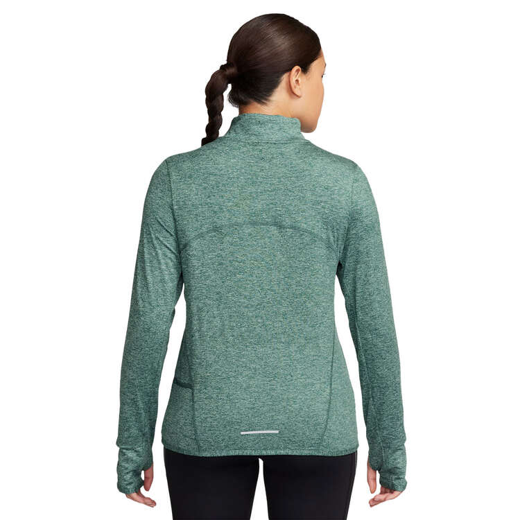Nike Womens Dri-FIT Swift Element UV 1/2 Zip Running Top Green XS, Green, rebel_hi-res
