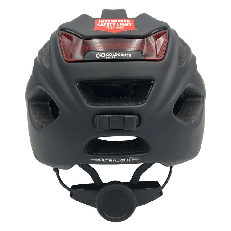 Goldcross GXC USB Rechargable Bike Helmet, Black, rebel_hi-res