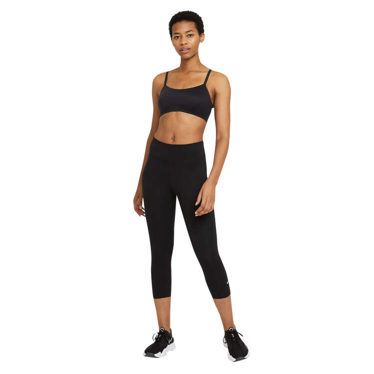 Nike One Womens Capri Tights, Black, rebel_hi-res