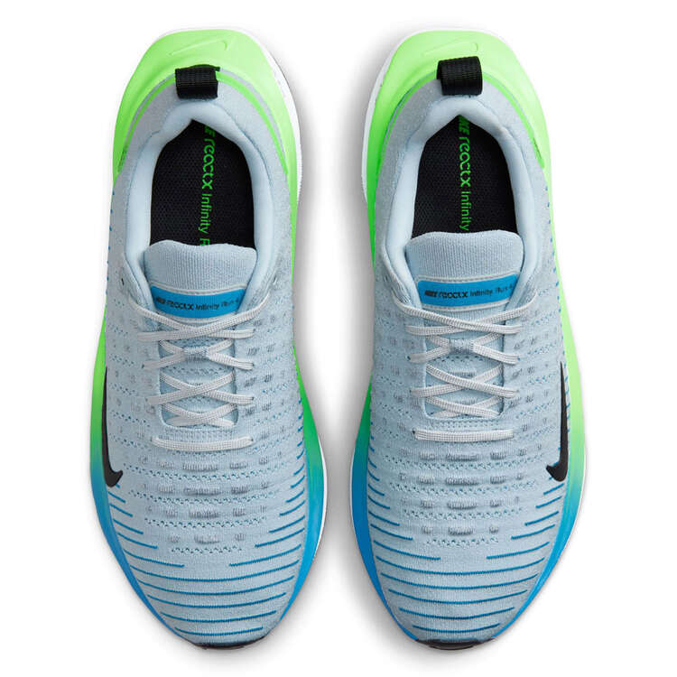 Nike InfinityRN 4 Mens Running Shoes, Grey/Green, rebel_hi-res