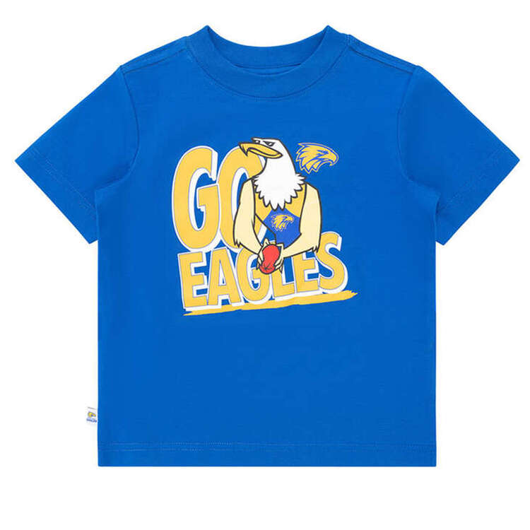 West Coast Eagles Infants Mascot Tee Blue 4, Blue, rebel_hi-res