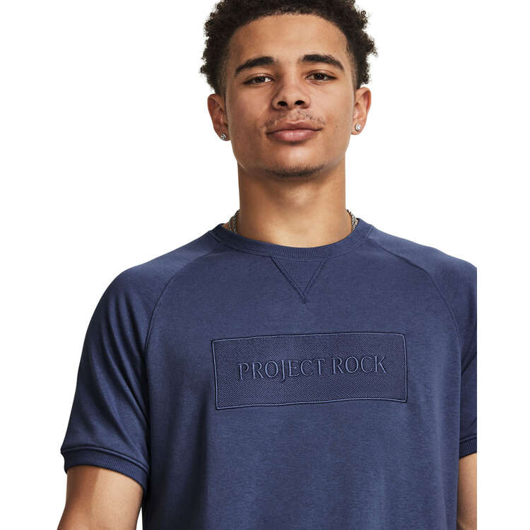 Under Armour Project Rock Mens Show Your Gym Tee, Blue, rebel_hi-res