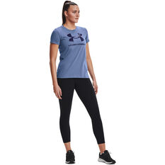 Under Armour Womens Sportstyle Graphic Tee Blue XS, Blue, rebel_hi-res