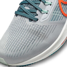 Nike Air Zoom Pegasus 39 Mens Running Shoes, Grey/Orange, rebel_hi-res