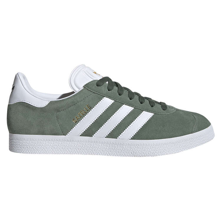 adidas Originals Gazelle Casual Shoes, Green/White, rebel_hi-res
