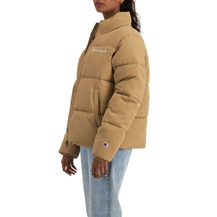 Champion Womens Rochester Puffer Jacket, Brown, rebel_hi-res