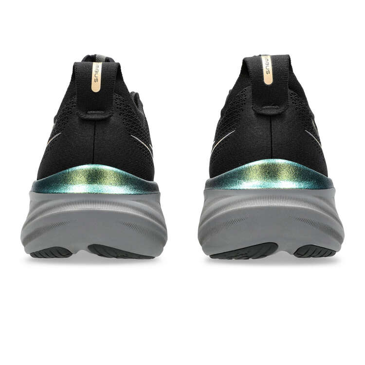 Asics GEL Nimbus 26 Platinum Mens Running Shoes, Black/Gold, rebel_hi-res