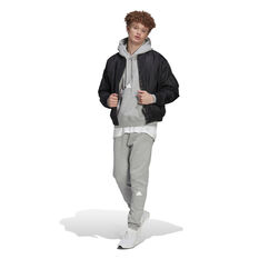 adidas Sportswear Mens Fleece Hoodie, Grey, rebel_hi-res