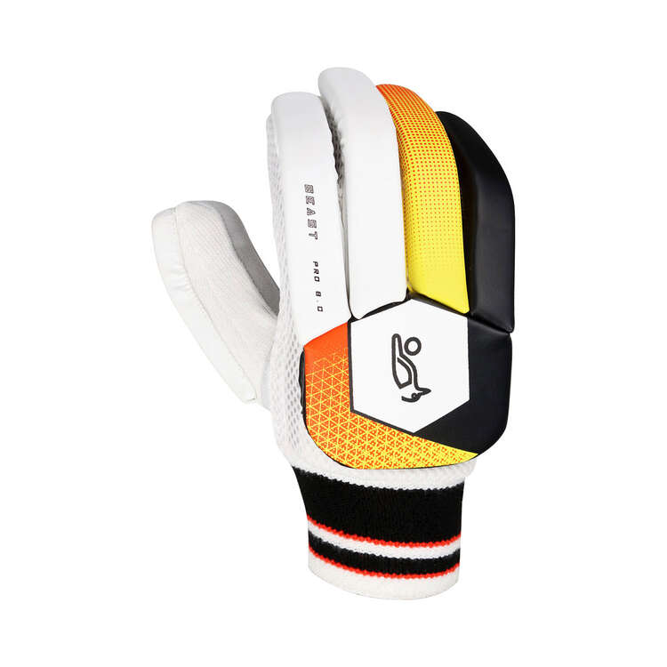 Kookaburra Beast Pro 8.0 Junior Right Hand Batting Gloves Red/Yellow Junior Right Hand, Red/Yellow, rebel_hi-res