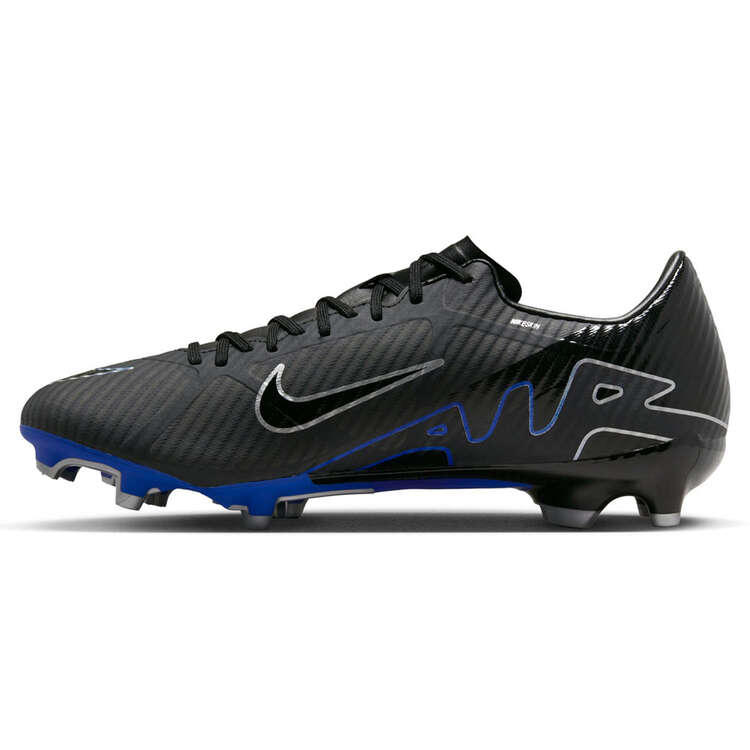 Nike Zoom Mercurial Vapor 15 Academy Football Boots Black/Silver US Mens 4 / Womens 5.5, Black/Silver, rebel_hi-res