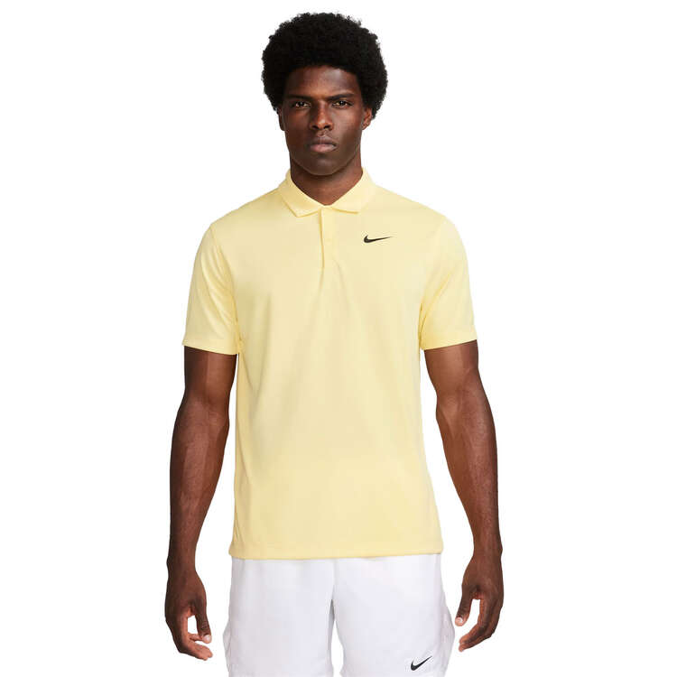 NikeCourt Mens Dri-FIT Tennis Polo Yellow XS, Yellow, rebel_hi-res