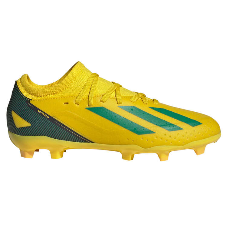 adidas X Crazyfast .3 AUS Kids Football Boots Yellow/Green US 1, Yellow/Green, rebel_hi-res