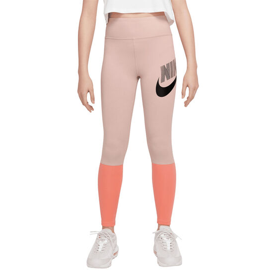 Nike Girls Sportswear Favorites HW Tights Pink, Pink, rebel_hi-res