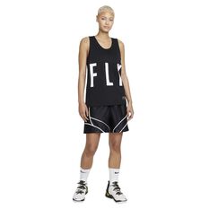 Nike Dri-FIT Swoosh Fly Womens Basketball Jersey, Black, rebel_hi-res