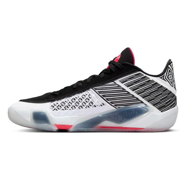 Air Jordan 38 Low Fundamental Basketball Shoes, White/Red, rebel_hi-res