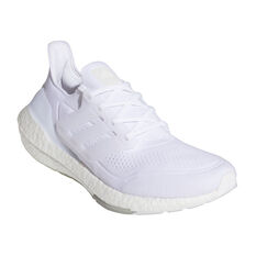 adidas Ultraboost 21 Mens Running Shoes, White, rebel_hi-res