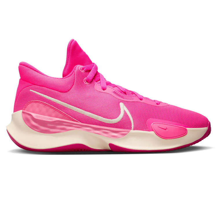 Nike Renew Elevate 3 Basketball Shoes Pink/Beige US Mens 9 / Womens 10.5, Pink/Beige, rebel_hi-res