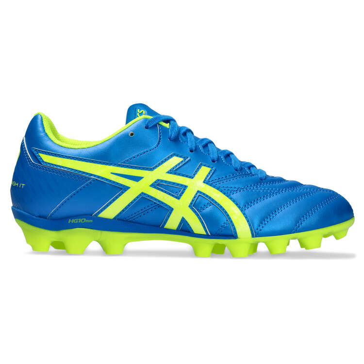 Asics Lethal Flash IT 2 Kids Football Boots Blue/Yellow US 1, Blue/Yellow, rebel_hi-res