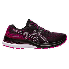 Asics GEL Kayano 28 Womens Running Shoes Black/Pink US 6, Black/Pink, rebel_hi-res
