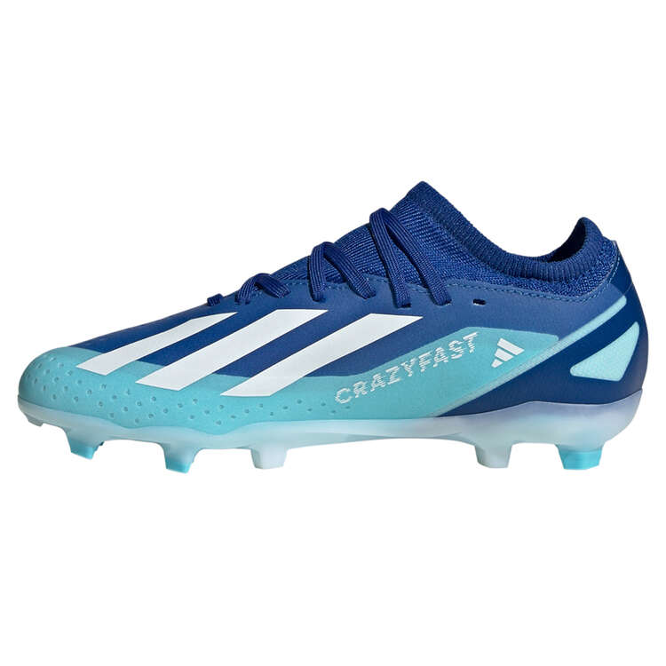 adidas X Crazyfast .3 Kids Football Boots Blue/White US 1, Blue/White, rebel_hi-res