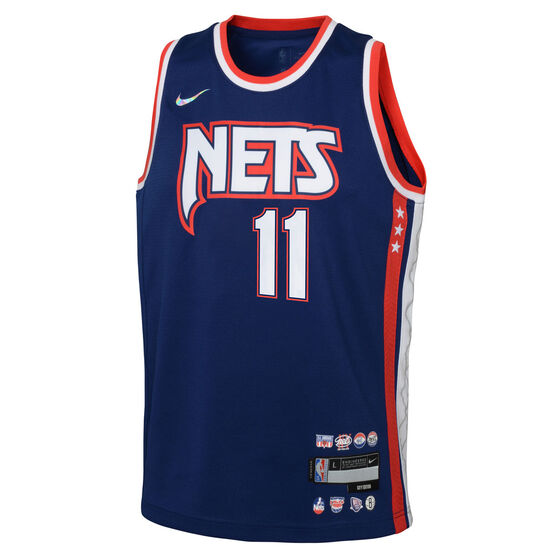 Nike Brooklyn Nets Kyrie Irving Youth Mixtape City Edition Swingman Jersey, Blue, rebel_hi-res