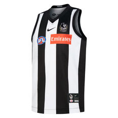 Collingwood Magpies 2022 Kids Home Guernsey, White, rebel_hi-res