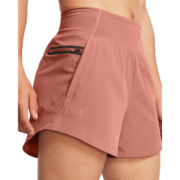 Under Armour Womens SmartFoam Flex Woven Shorts, Pink, rebel_hi-res