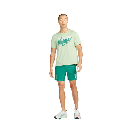 Nike Mens Dri-FIT Wild Run Challenger 7inch Running Shorts, Green, rebel_hi-res