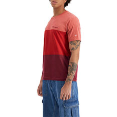 Champion Mens Rochester Colour Mix Tee, Red, rebel_hi-res