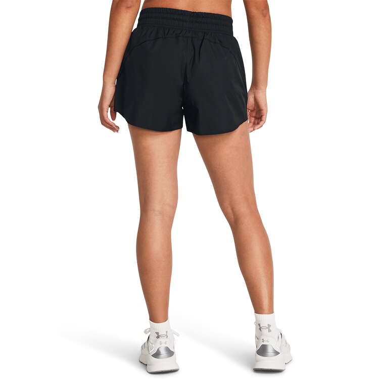 Under Armour Womens Flex Woven 3in Crinkle Shorts Black XS, Black, rebel_hi-res