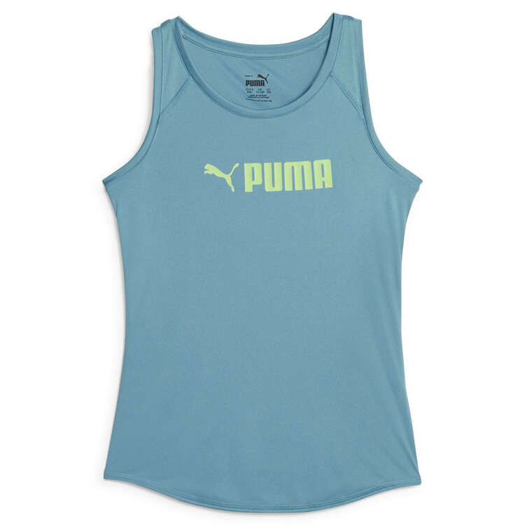 Puma Girls Fit Layered Tank, Blue, rebel_hi-res