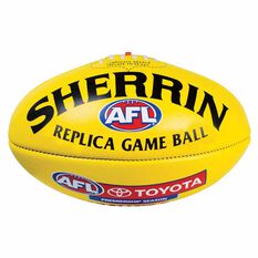 Sherrin AFL Replica Game Ball  Yellow 5, , rebel_hi-res