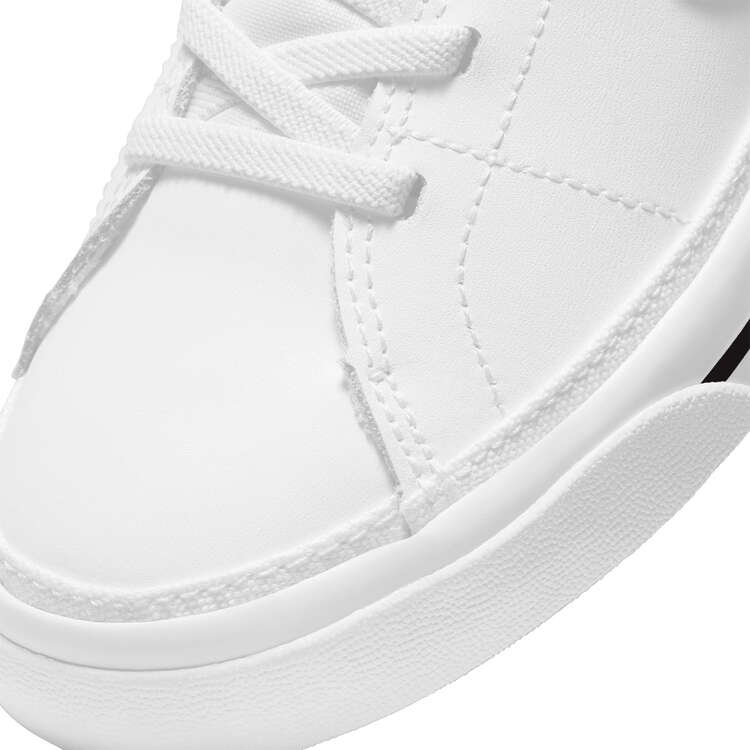 Nike Court Legacy PS Kids Casual Shoes, White/Blue, rebel_hi-res