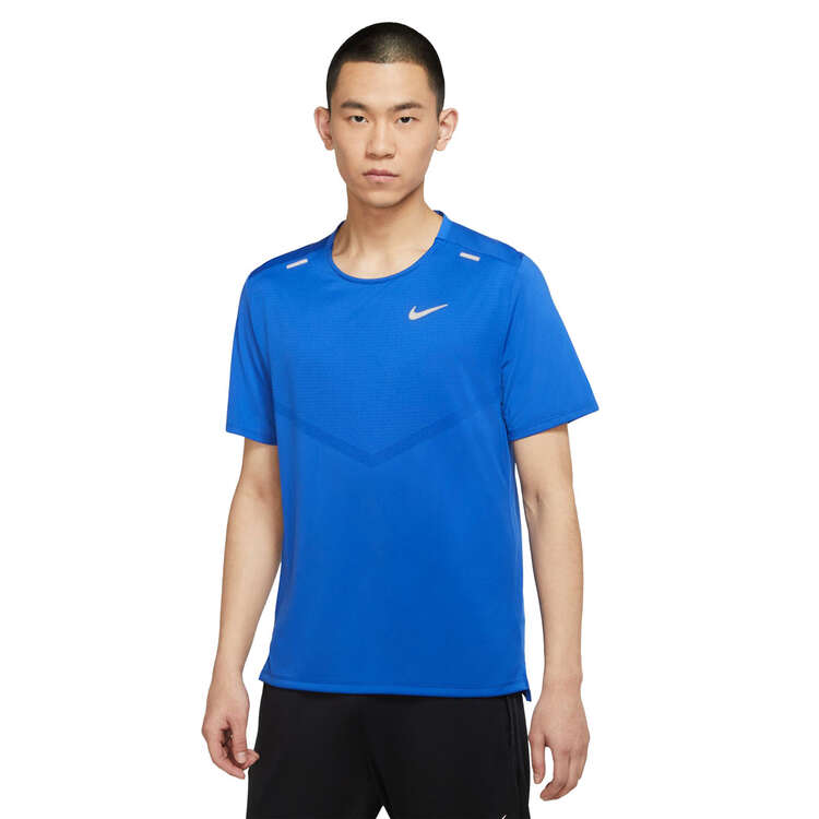 Nike Mens Dri-FIT Rise 365 Tee Blue XL, Blue, rebel_hi-res