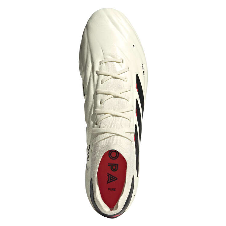 adidas Copa Pure + Football Boots White/Black US Mens 9 / Womens 10, White/Black, rebel_hi-res