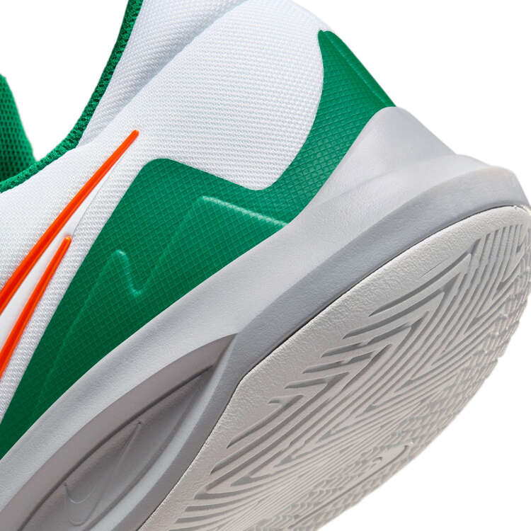 Nike Precision 6 Basketball Shoes, White/Green, rebel_hi-res