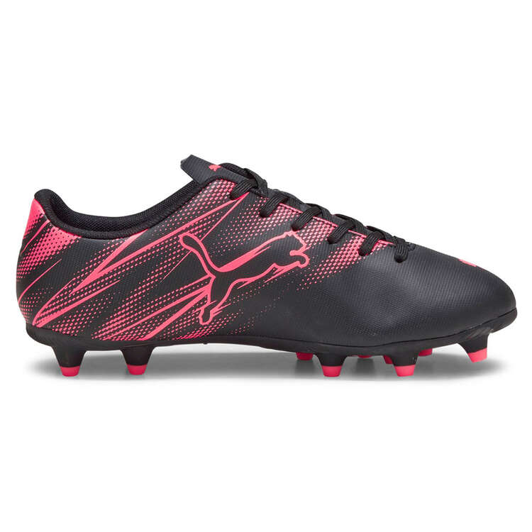 Puma Attacanto Kids Football Boots, Black/Red, rebel_hi-res
