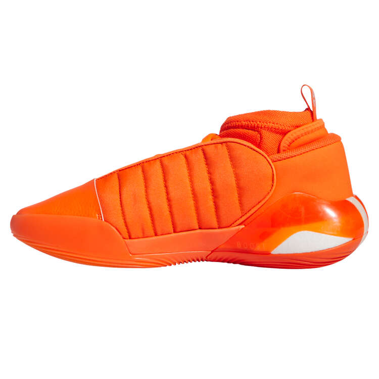 adidas Harden Volume 7 Basketball Shoes Orange/White US Mens 7 / Womens 8, Orange/White, rebel_hi-res