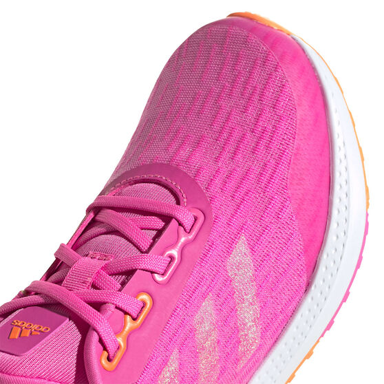 adidas EQ21 Run GS Kids Running Shoes Pink/White US 4, Pink/White, rebel_hi-res