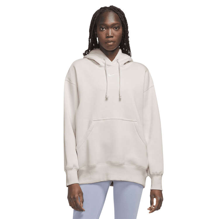 Nike Womens Phoenix Oversized Pullover Hoodie, White, rebel_hi-res
