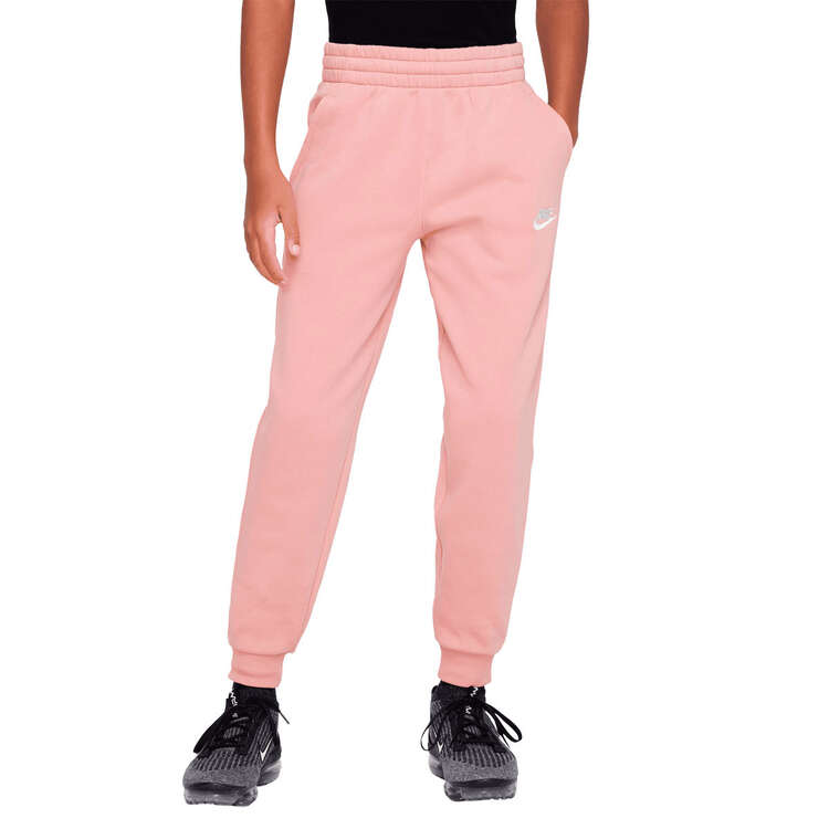 Nike Kids Sportswear Club Fleece LBR Track Pants, Pink, rebel_hi-res