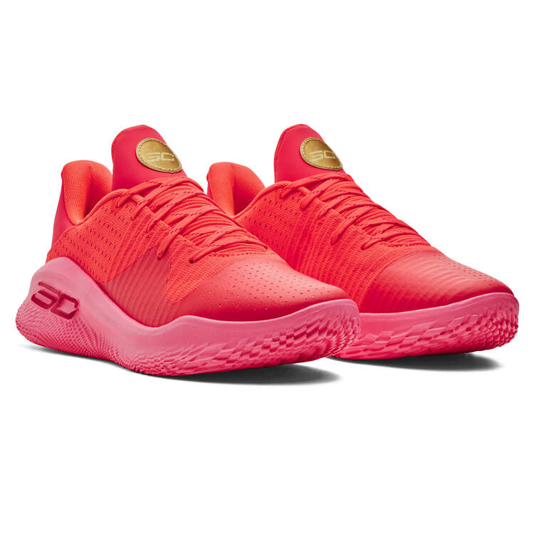 Under Armour Curry 4 Low Flotro Flooded Basketball Shoes, Red, rebel_hi-res