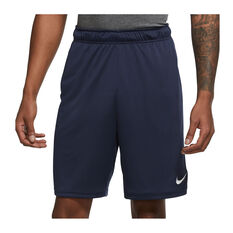 Nike Mens Dri-FIT Knit Training Shorts Navy S, , rebel_hi-res