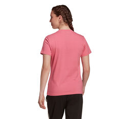 adidas Womens Loungewear Essentials Logo Tee, Pink, rebel_hi-res