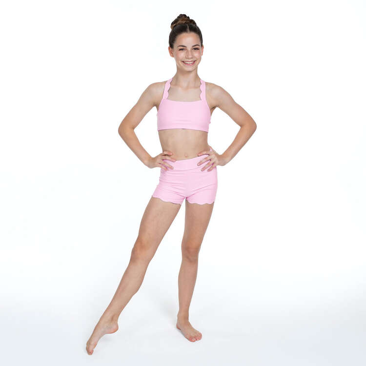 Flo Active Girls Emily Active Shorts, Pink, rebel_hi-res